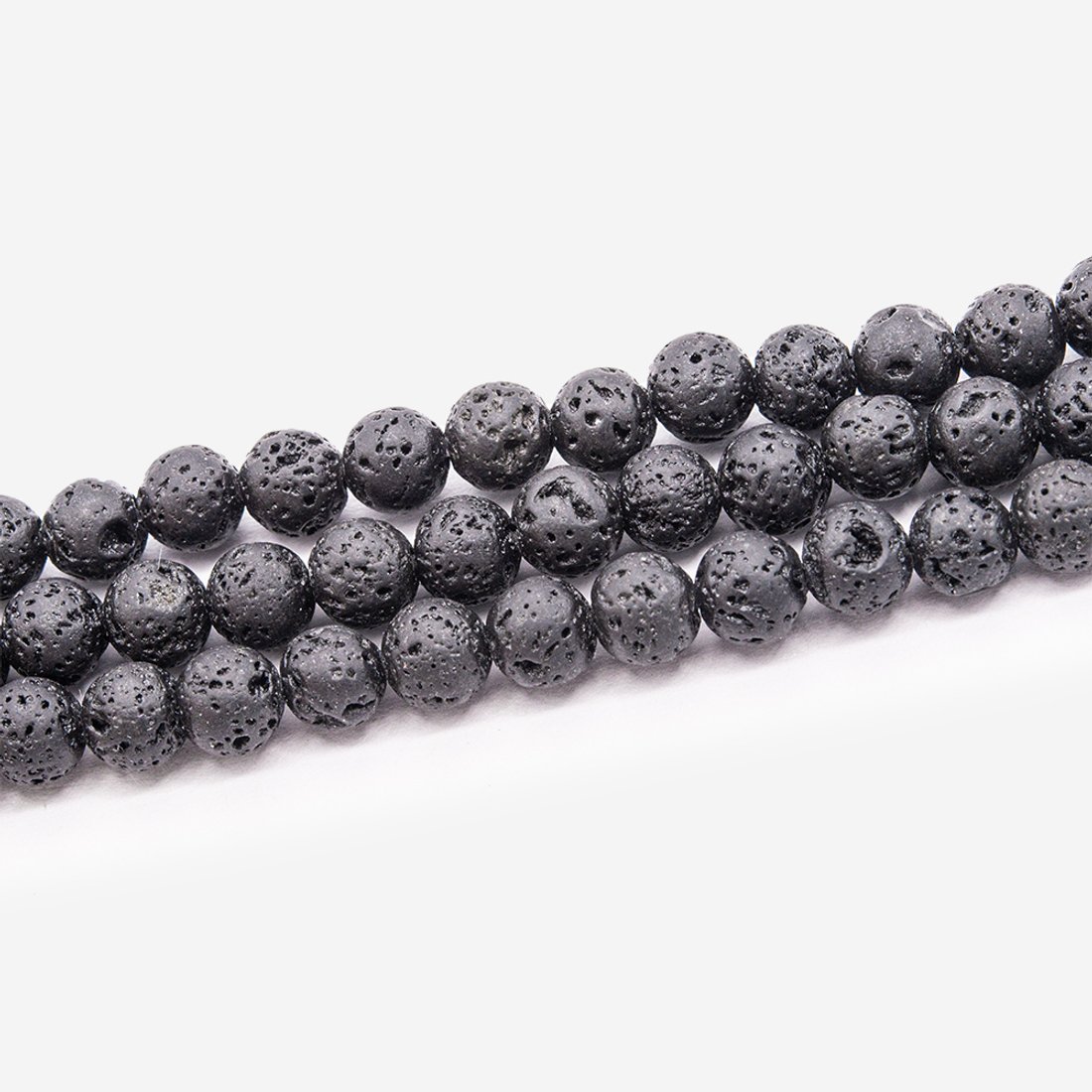 Лава вулканическая натуральная, 6,7мм, шар