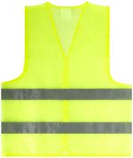 Жилет сигнальный желтый, 2 горизонтальные полосы, 60 гр., размер XL, 12122М