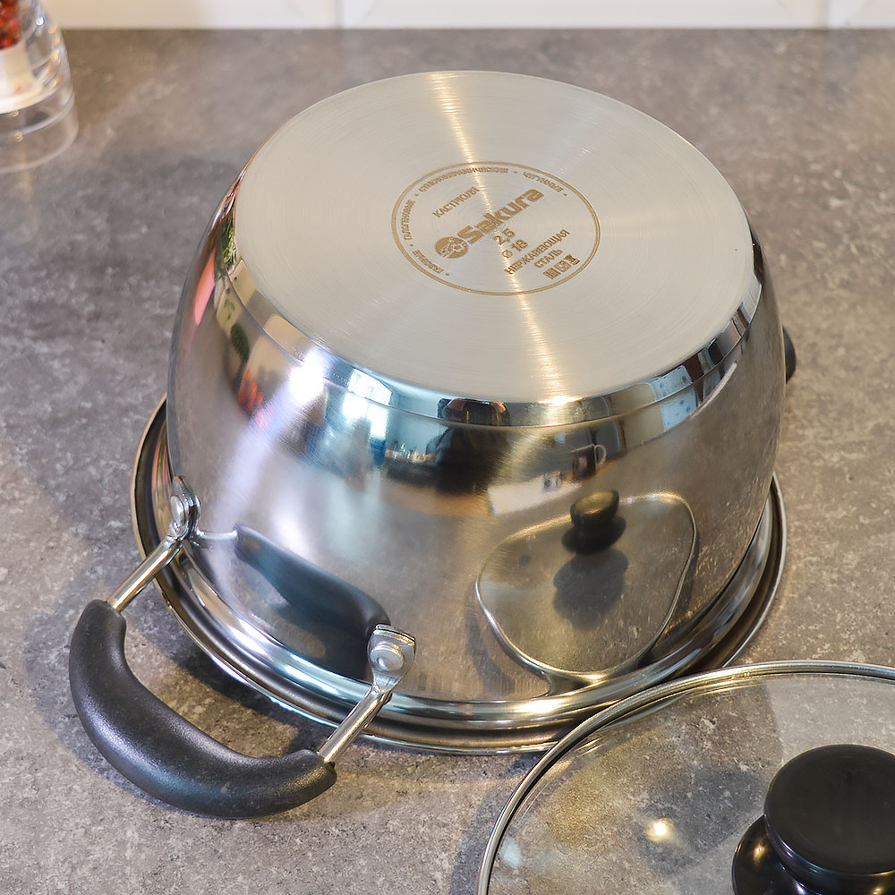 Кастрюля 1,9л нерж "Classic" SA-P1018