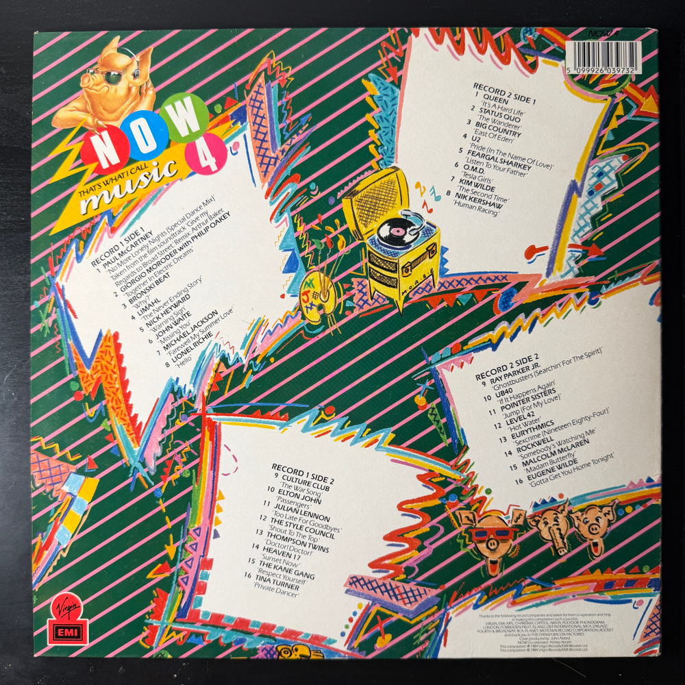 Сборник Now That's What I Call Music 4 2LP (Англия 1984г.)