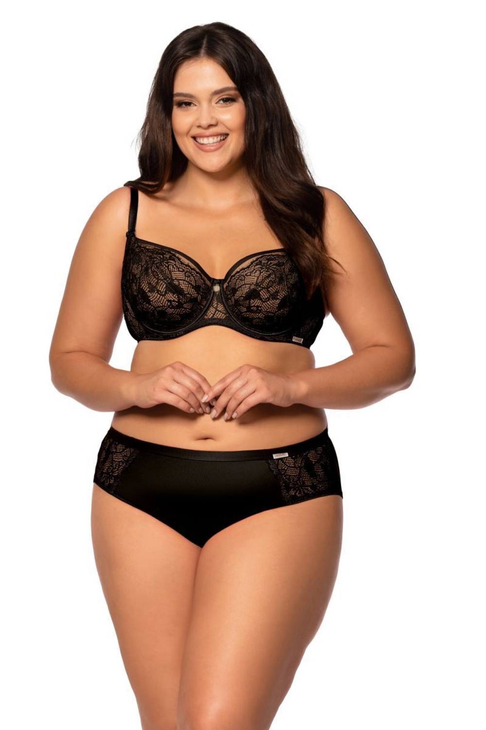 Бюстгальтер Victoria с мягкой чашкой plus size (Размер: 80J) (Цвет: кофейный)