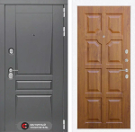 Дверь входная Лабиринт Платинум 17 - Золотой дуб металлическая