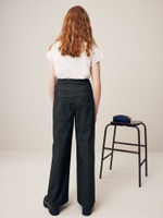 Брюки школьные с высокой талией для девочки Next Q76-883, Черный