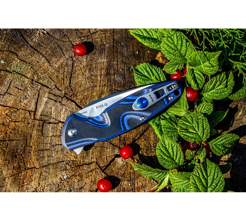 Нож Ruike Fang P105 черно-синий, P105-Q