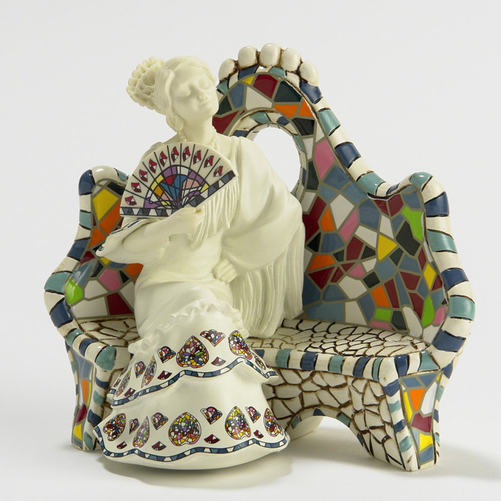 Статуэтка Изящный веер Белый Nadal