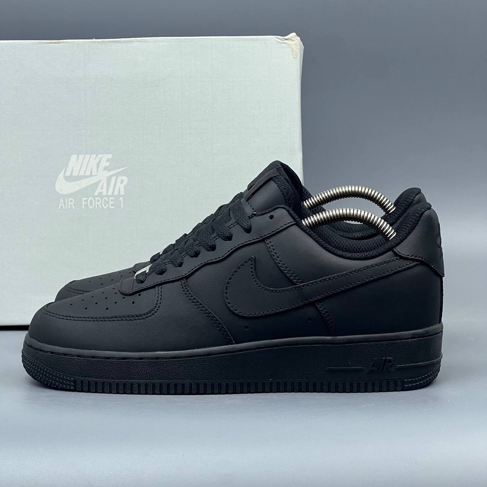 Кроссовки Nike AirForce 1 Black #52 (черн.)
