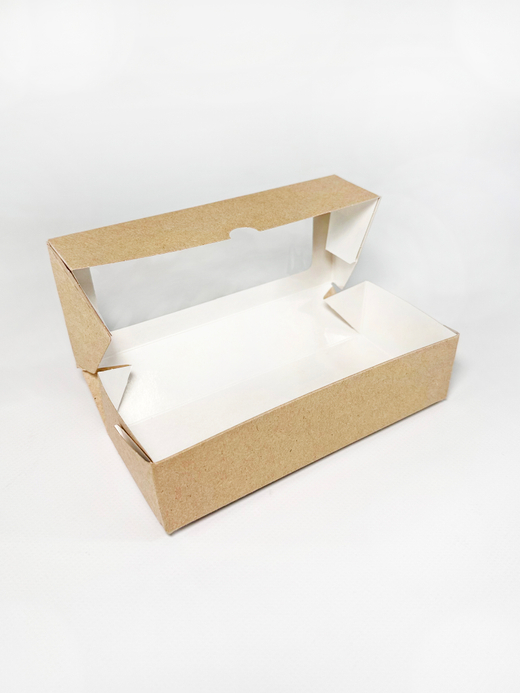 Коробка 17 х 7 х 4 см с окошком и ламинацией