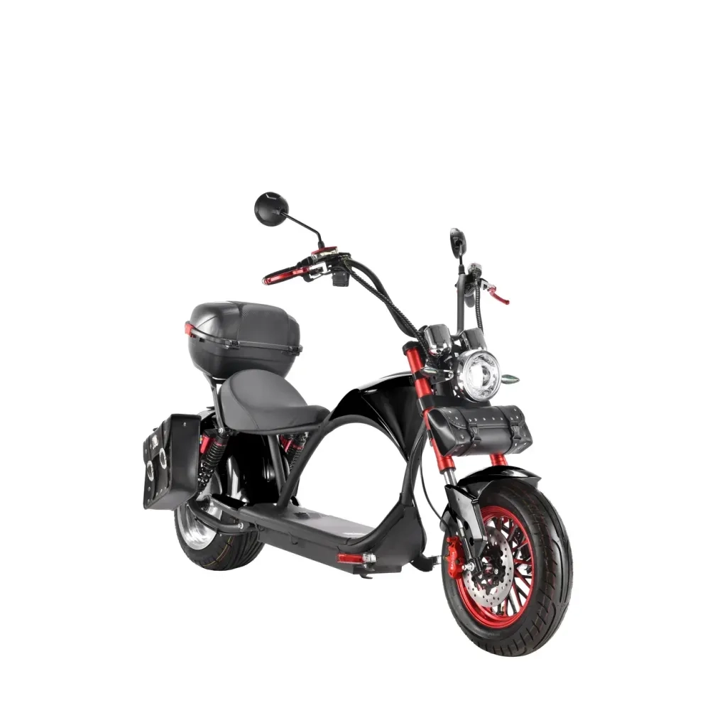 Электроскутер Citycoco WHITE SIBERIA Wild Wheel 3950W Черный