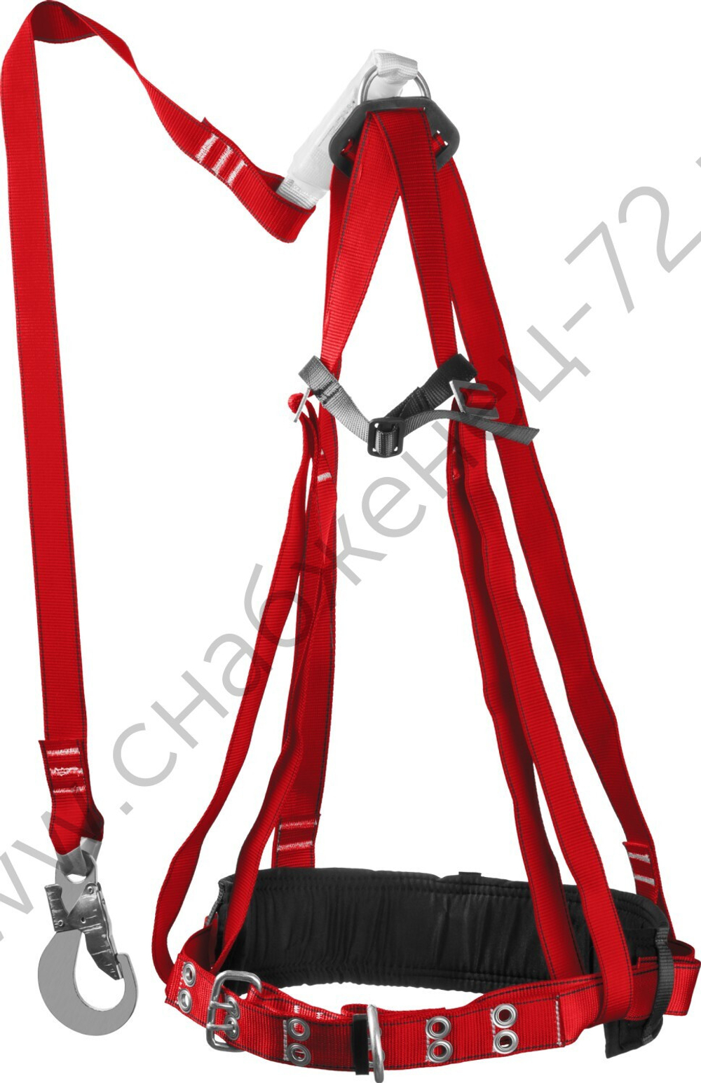 ЗУБР Урал 3 точки крепления ленточный строп с амортизатором, лямочный пояс (11583)