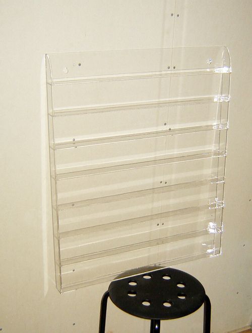 Стенд под лаки 620х45х748 мм восьмиярусный