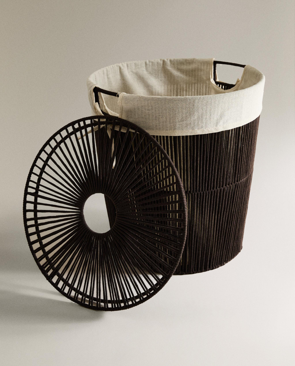 Zara Home Корзина из нержавеющей стали, цвет коричневый, 47 см