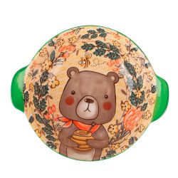 Емкость для запекания "Kawaii Forest.Bear" 18,5*16*5,5см. v=550мл. (фарфор) (min12) (транспортная уп