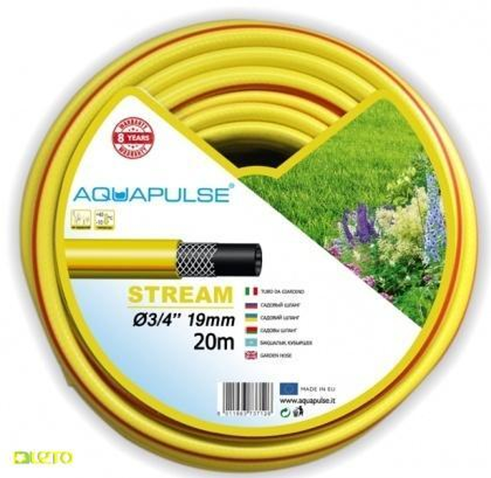 Шланг Stream 3/4х20 м 19мм 3-слойный Италия
