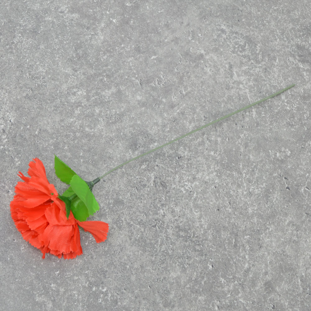 Цветы искусственные Гвоздика красная 30см