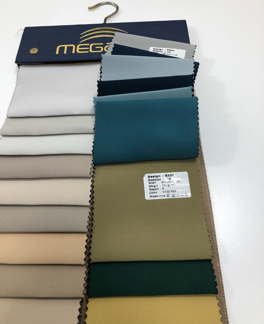 Портьерная ткань двусторонний dimout Megara арт. 5200 (высота 320 см, Турция)