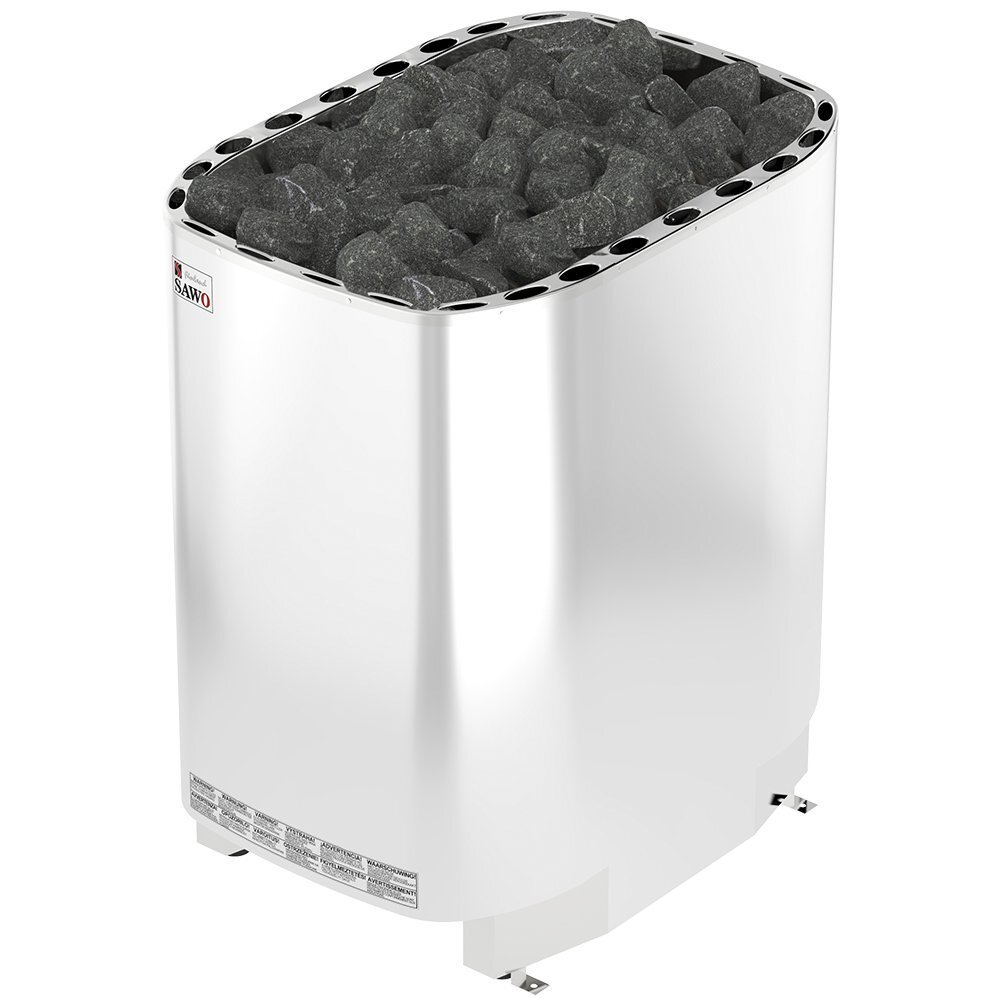 Электрическая печь SAWO SUPER SAVONIA V12 SAV-240NS-V12-Z (24 кВт, внутри оцинковка, снаружи нержавейка), выносной пульт (пульт и блок мощности докупаются отдельно)