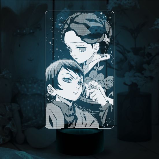 3D лампа Клинок рассекающий демонов. Тамаё и Юширо