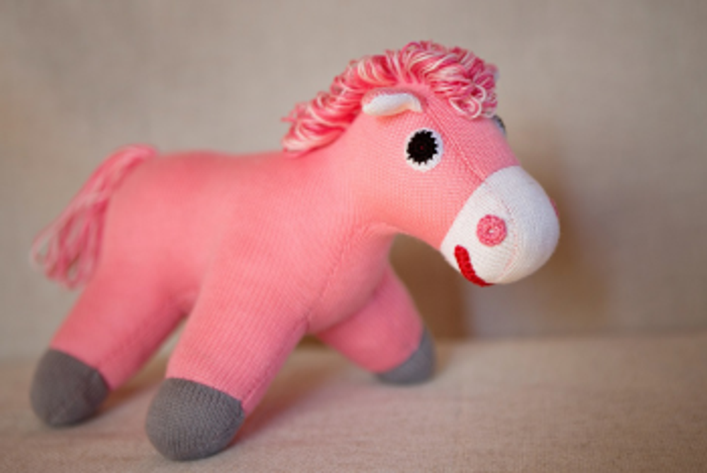 Вязаная игрушка Лошадка Ромашка, Фрея