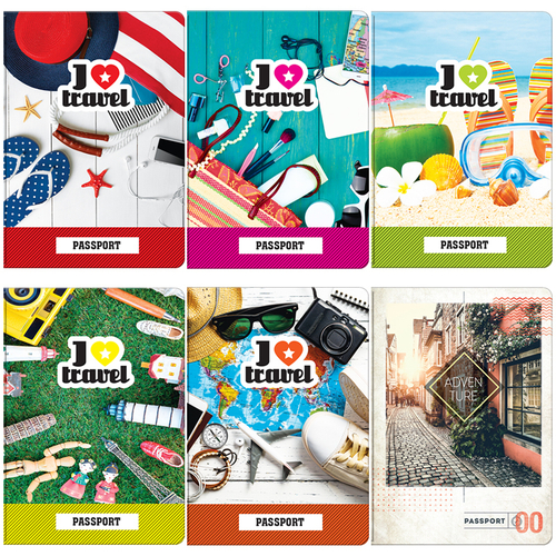 Обложка для паспорта OfficeSpace фотопечать, ПВХ, "Путешествия", ассорти