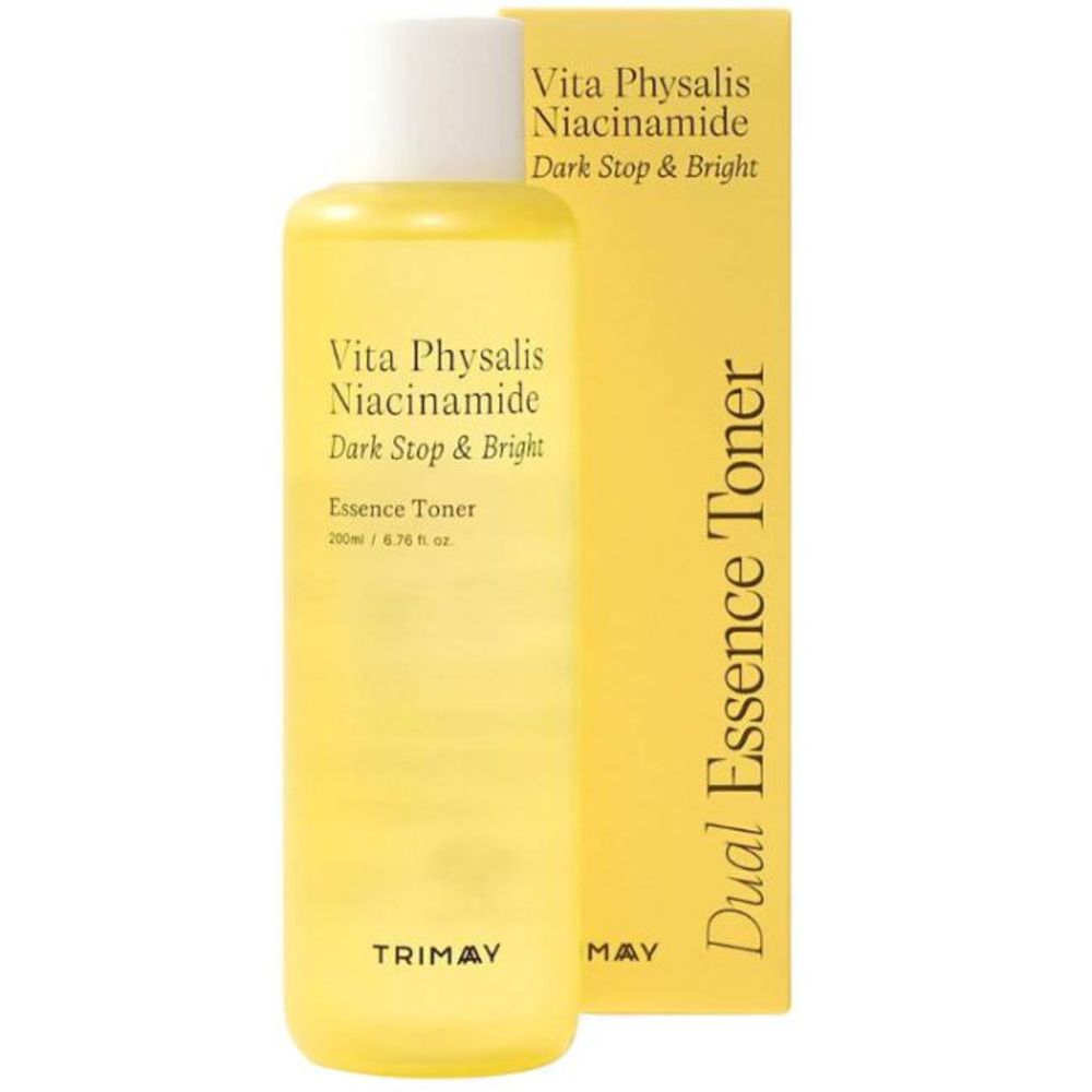 Тонер-эссенция с физалисом и ниацинамидом TRIMAY Vita Physalis Niacinamide Stop&amp;Bright Toner 200 мл