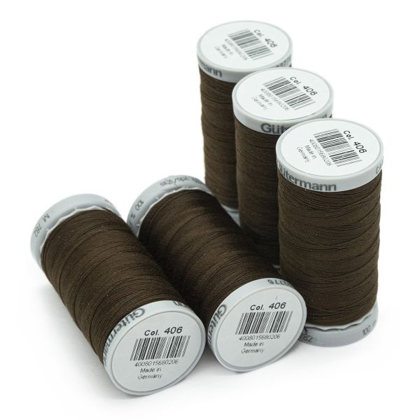 Нитки суперкрепкие Gutermann Extra Strong M782 №40 (100 метров), 5 кат. | 406 шоколад