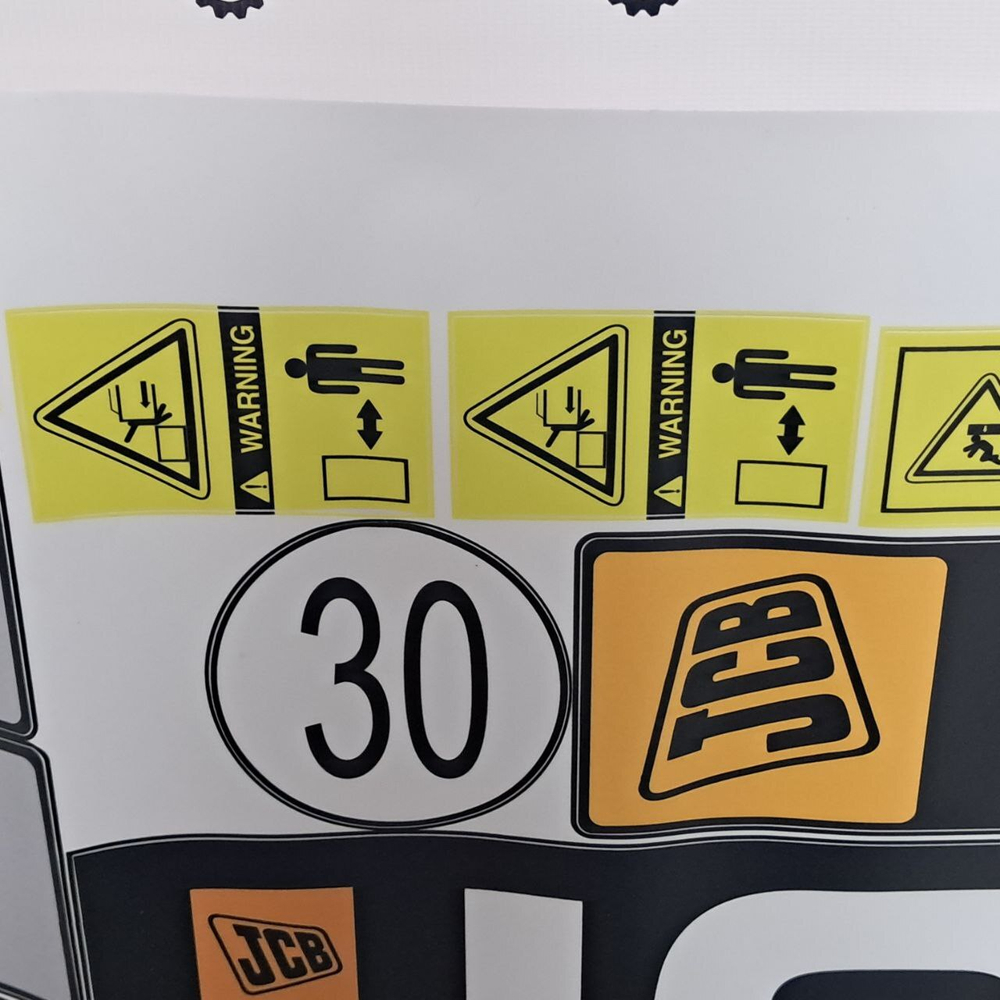Комплект наклеек "JCB 4CX" | Аналог