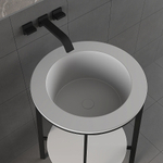 Консоль с раковиной Abber Bequem AC2130 белая