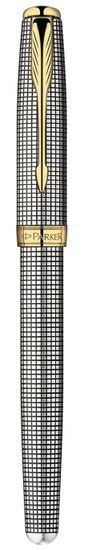 Ручка-роллер Parker Sonnet Т534, цвет: Cisele (серебро 925 пробы, 17.85), стержень: Fblack, S0808160