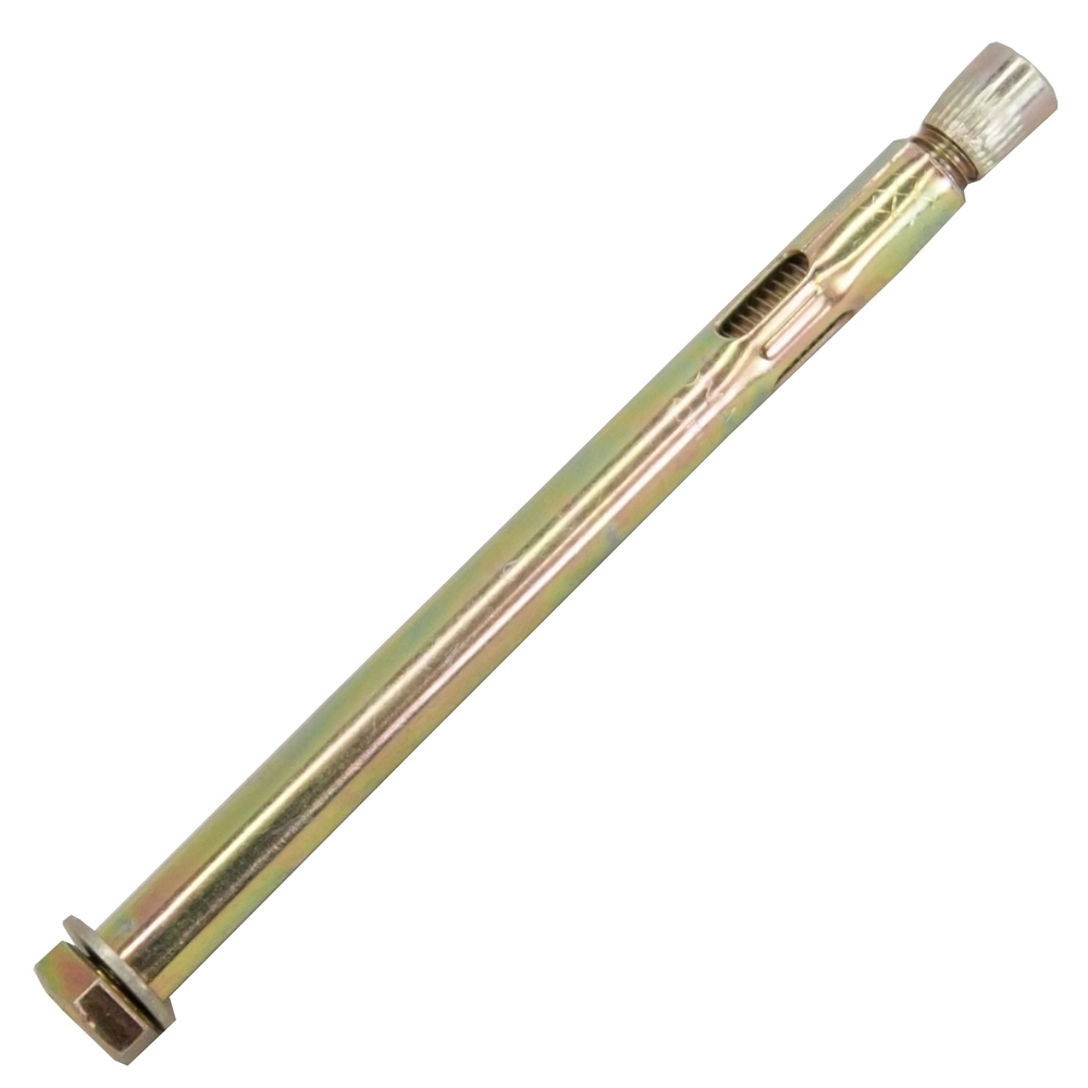 Анкерный болт с гайкой 12*300 жёлтый цинк