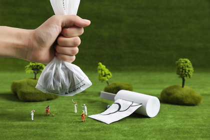 Пакеты биоразлагаемые гигиенические для выгула собак Petkit 8 рулонов по 15 пакетов