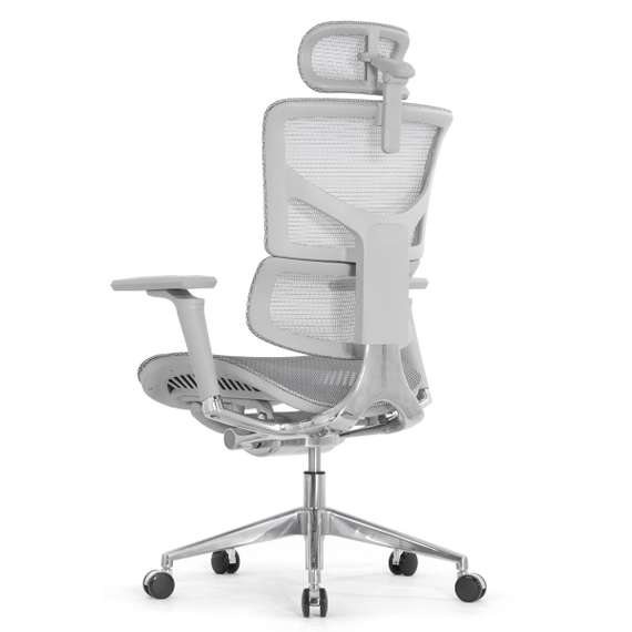 Кресло EXPERT 2 SAIL HSAM 01-G NEW (подлокотник 6D(360), подголовник 5D,сетка белая / каркас серый)