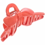 Заколка-краб для волос на блистере «Magic Gloss», бантик, микс 6 цветов, 11см