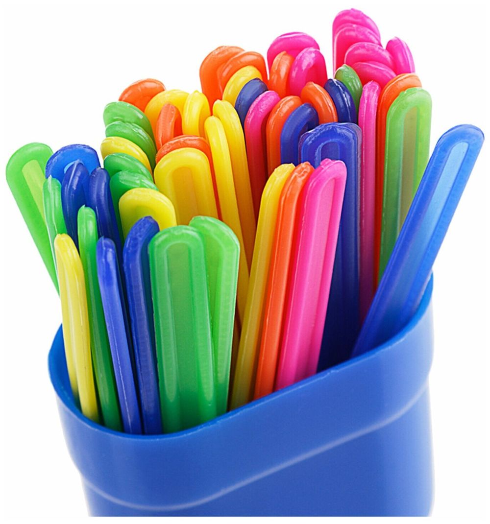 Счетные палочки СТАММ (50 штук) многоцветные, в пластиковом пенале, СП04