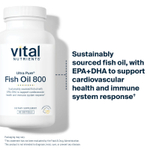 Vital Nutrients, Ultra Pure®, рыбий жир 800, лимон, 90 капсул