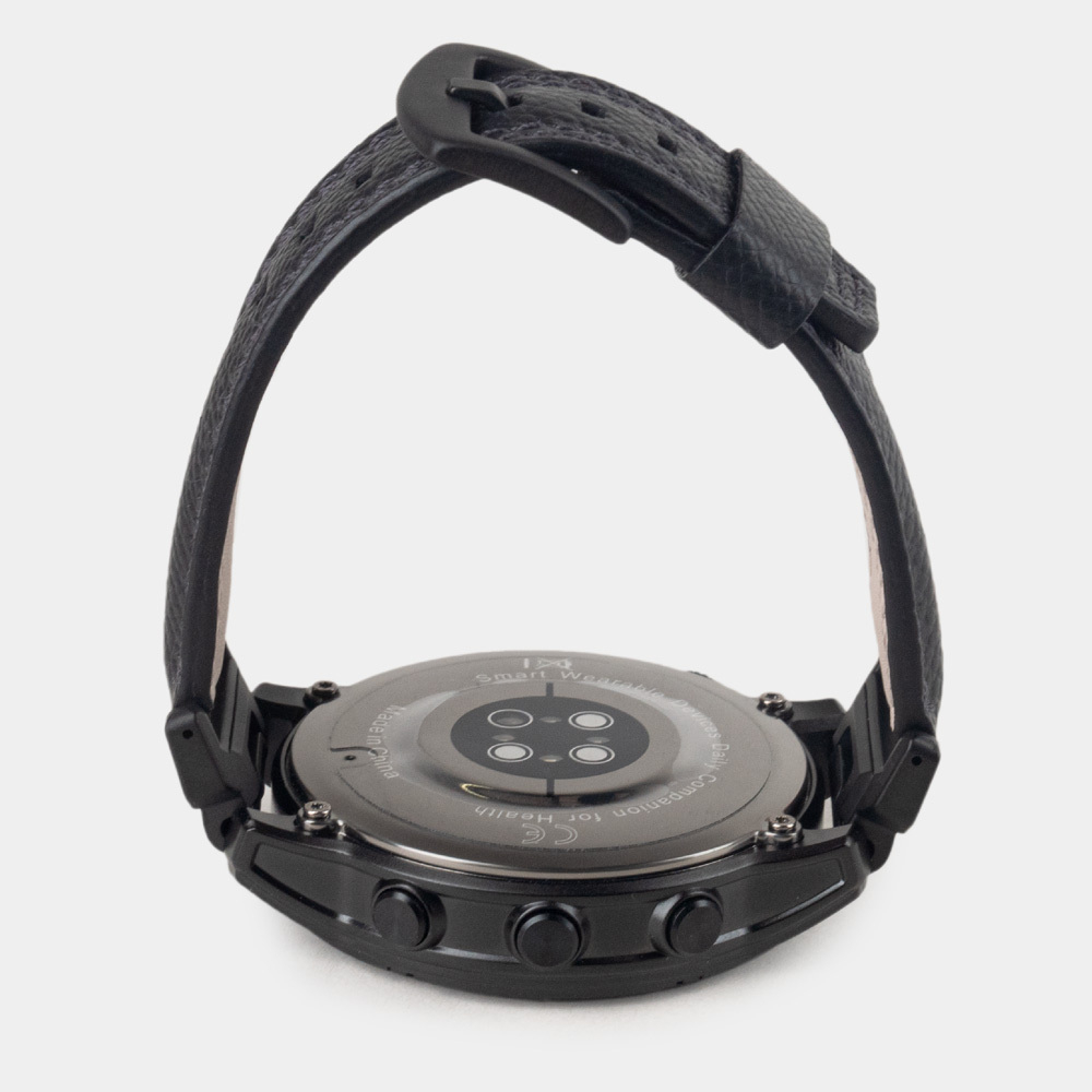 Ремешок для часов Garmin 51 mm с креплением из кожи теленка, черного цвета