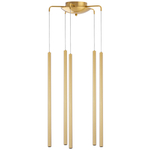 L5T747333 Люстра TUBO LED 25W 1500LM 25G ЗОЛОТО 3000K (574723+747333 (5шт)