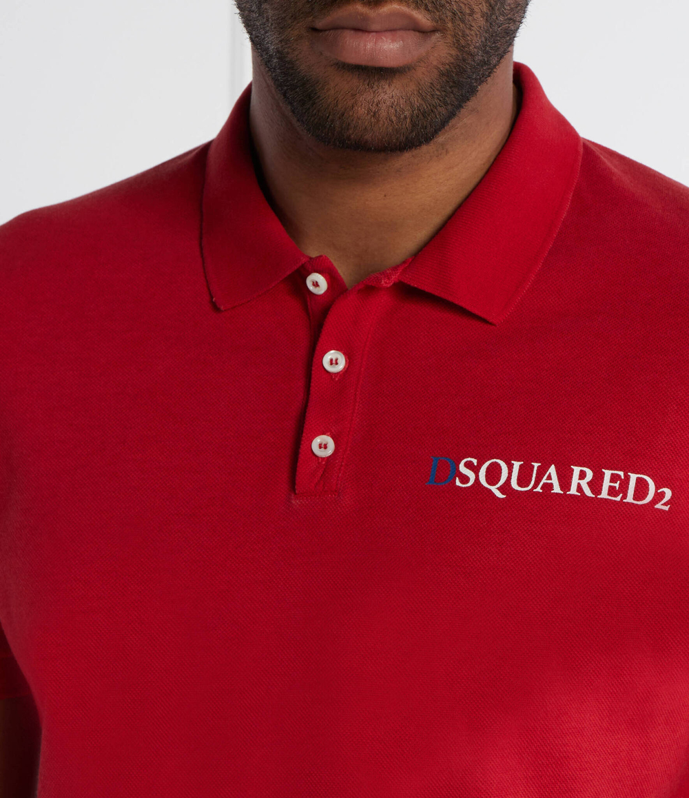 Поло Tennis Dsquared2 - красный(S71GL0046 S22743)