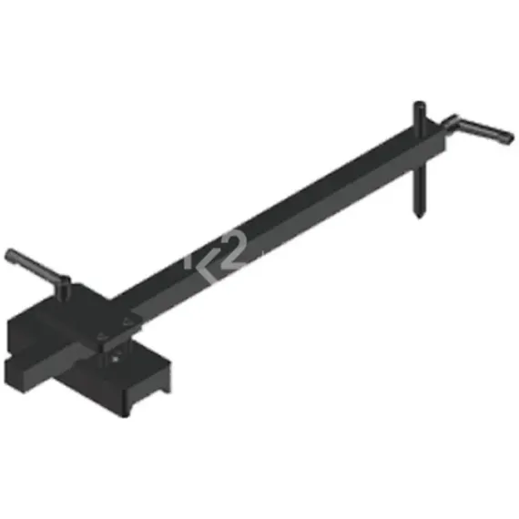 Приспособление для позиционирования рельсов по кромке заготовки Promotech