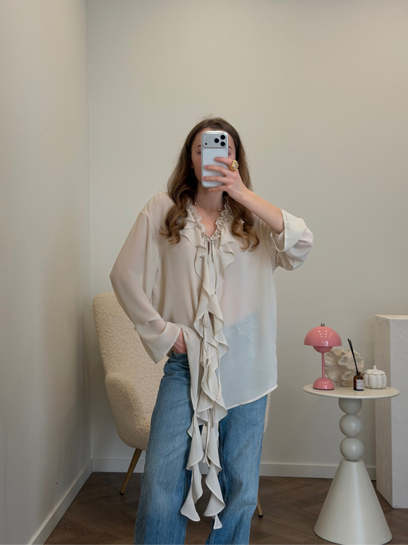 Блуза Flow молочный