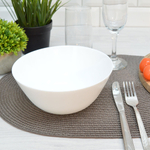 Салатник 700мл 18см White, стеклокерамика, Jewel