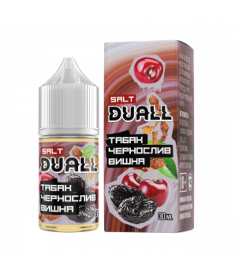 Жидкость Duall, 30 мл, HARD Табак, чернослив, вишня