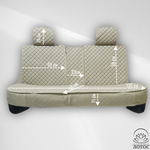 Универсальный чехол на весь салон из льна в бежевом цвете