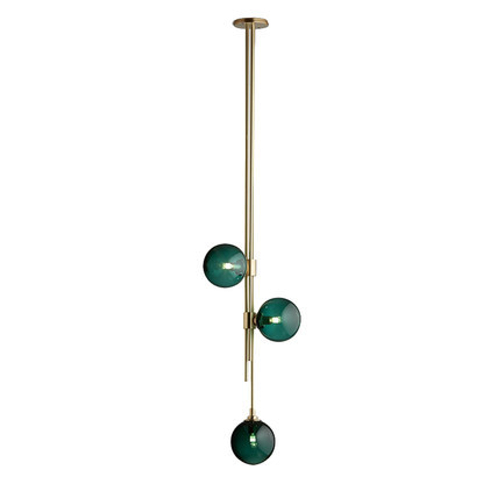 Ceiling design lamp Trilogy by Articolo Lighting (Green)