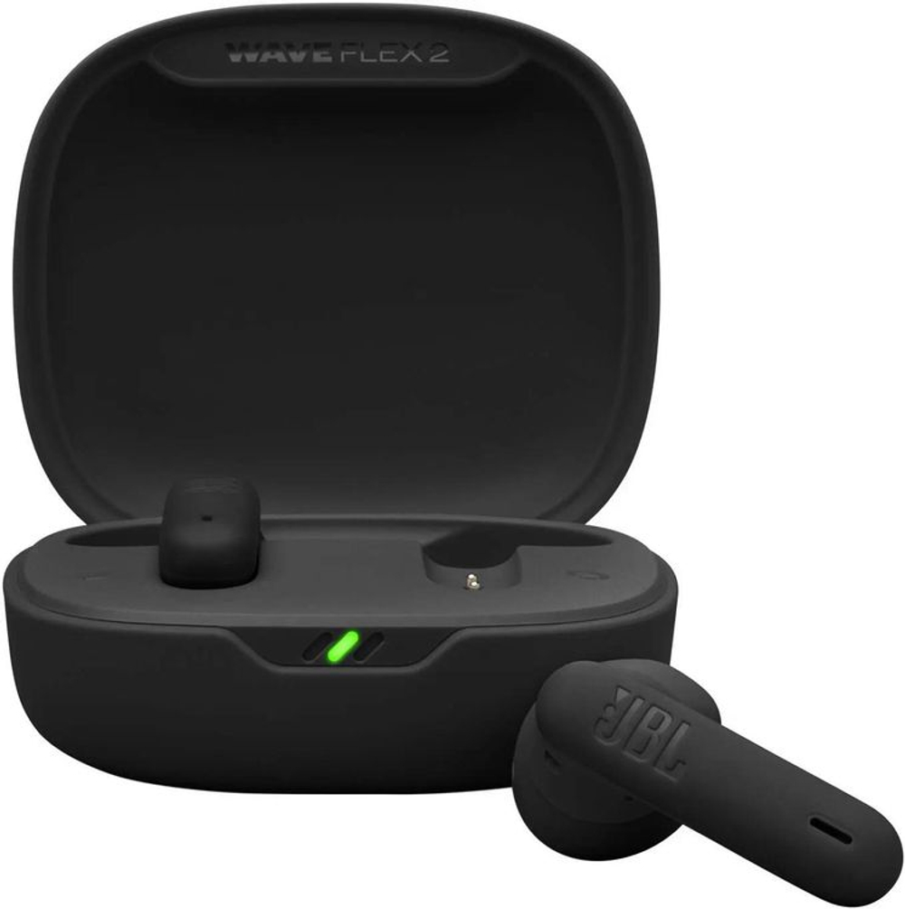 Наушники JBL Wave Flex 2, Bluetooth, вкладыши, черный [jblwflex2blk]
