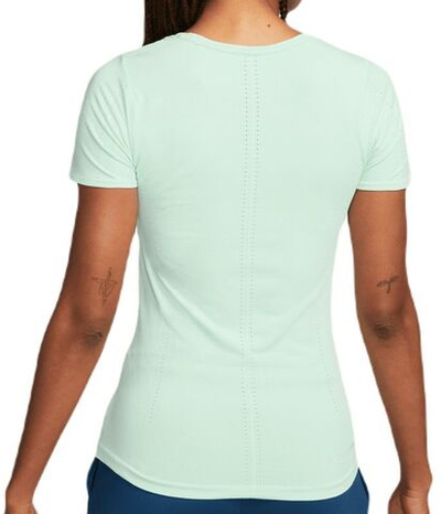 Женская футболка теннисная Nike Dri-Fit Aura Slim Fit Short Sleeve Top - mint foam/reflective silver