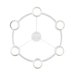 8254/6 COMFI LN26 246 белый, металл Светильник подвесной LED GX53 6*7W 220V LUAZANA