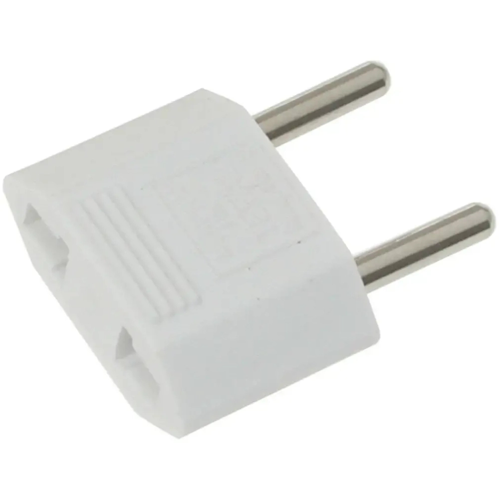 Переходник-евро Tefal 10А, без заземления, белый (50/1000)