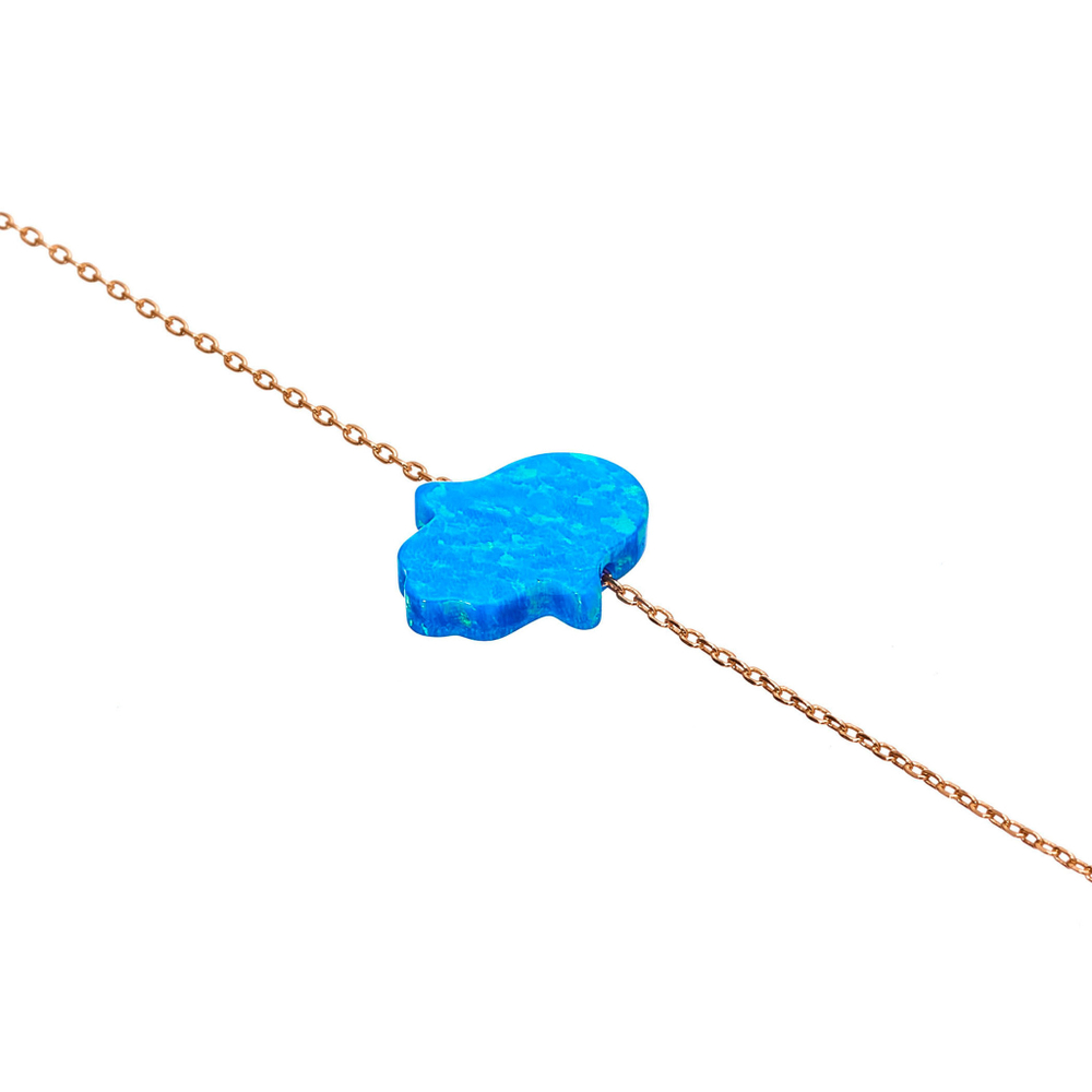 Браслет-хамса, опал