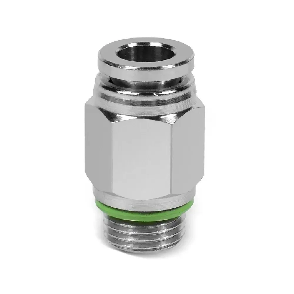 CRQS-G1/2-12 Штуцер цанговый с наружной резьбой нержавеющий
