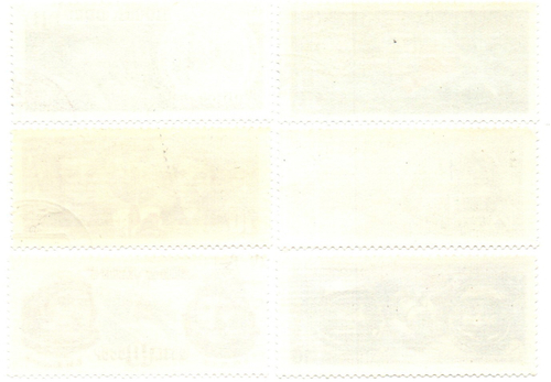 Марки Космос 6 шт. 1974-76 гг. Корабли Союз Салют XF